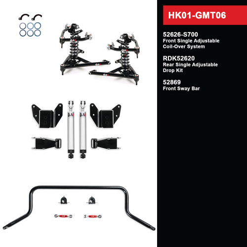 HK01-GMT06 Level 1 Full Vehicle Handling Kit, 99-06 Silverado/Sierra 1500 2WD, Long Bed