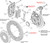 Wilwood 140-13698-DR 14.25in. AERO4 Big Brake Rear Brake Kit For OE Parking Brake, Red Calipers