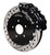 Wilwood 140-8922-D 14in. Forged Narrow Superlite 6R Big Brake Front Brake Kit, Black Calipers
