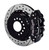 Wilwood 140-10093-D 13in. Forged Narrow Superlite 4R Big Brake Rear Parking Brake Kit, Black Calipers