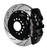 Wilwood 140-10941-D 14in. AERO4 Big Brake Rear Parking Brake Kit, Black Calipers