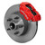 Wilwood Front Brake Kit, 70-73 Mustang Drum Spindle, 11.3", 4 Piston, Undrilled, Red 140-13477-R