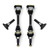 Detroit Speed Axle Half Shaft Kit, Factory Differential, 17 Spline, 400HP Rated 070653DS