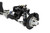 D100 front suspension assembled close up driver side