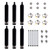 6Q9LD-DRY-6PK 6Q Non-Adjustable Dry Shock Six Pack, Twin Tube, 9in. Stroke, Linear Digressive