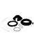 CK6Q01 Coilover Kit, for QA1 16, 62, 63 and 6Q Series Shocks, 2-1/2in. Spring, Black, Billet Spring Cap