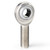 GML6T G Series 2 Piece Stainless Rod End, 3/8in. Bore, 3/8in.-24 LH Male Thread, PTFE Lined