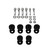 5263 Aluminum Body Mount Kit, 67-81 GM F, 68-72 X Body