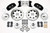 Wilwood Brake Kit, 12.19in. Drilled Rotor, 6 Piston, Black Caliper 140-10510-D