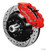 14in. Drilled Rotor, 6 Piston Red Caliper 140-9802-DR