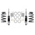 Detroit Speed Front Coilover Conversion Kit - Double Adjustable Shocks - SBC/LS 030313-DDS