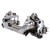 Detroit Speed Aluma-Frame Front Suspension System - Double Adjustable Remote Shocks 032050-RDS