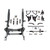 Detroit Speed Bare Hydroformed Subframe - Double Adjustable Shocks - Small Block Chevy/LS 032019-DDS