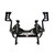 Detroit Speed Powdercoated Front Frame - Non-Adjustable Shocks 032034DS