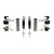 Detroit Speed Rear Coilover Conversion Kit - Single Adjustable Shocks - Stock Axle 042404-SDS