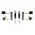 Detroit Speed Rear Coilover Conversion Kit - Double Adjustable Shocks - Stock Axle 042405-DDS