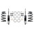 Detroit Speed Front Coilover Conversion Kit - Single Adjustable Shock - SBC/LS 030311-SDS