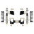 Detroit Speed Rear Coilover Conversion Kit - Factory - 2-3/4 in. Axle Tubes 042420DS