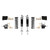 Detroit Speed Rear Coilover Conversion Kit - Single Adjustable Shocks - Stock Axle 042406-SDS