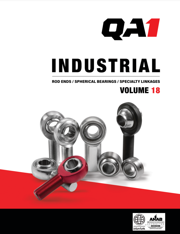 QA1 industrial catalog - rod ends, spherical bearings, and linkages