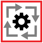 manufacturing supply chain icon