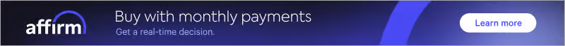 Buy now, pay later, with Affirm 