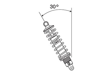 Shock angle diagram at 30 degrees