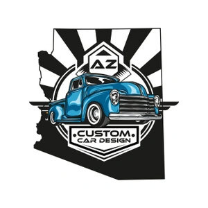 AZ CUSTOM CAR DESIGN logo