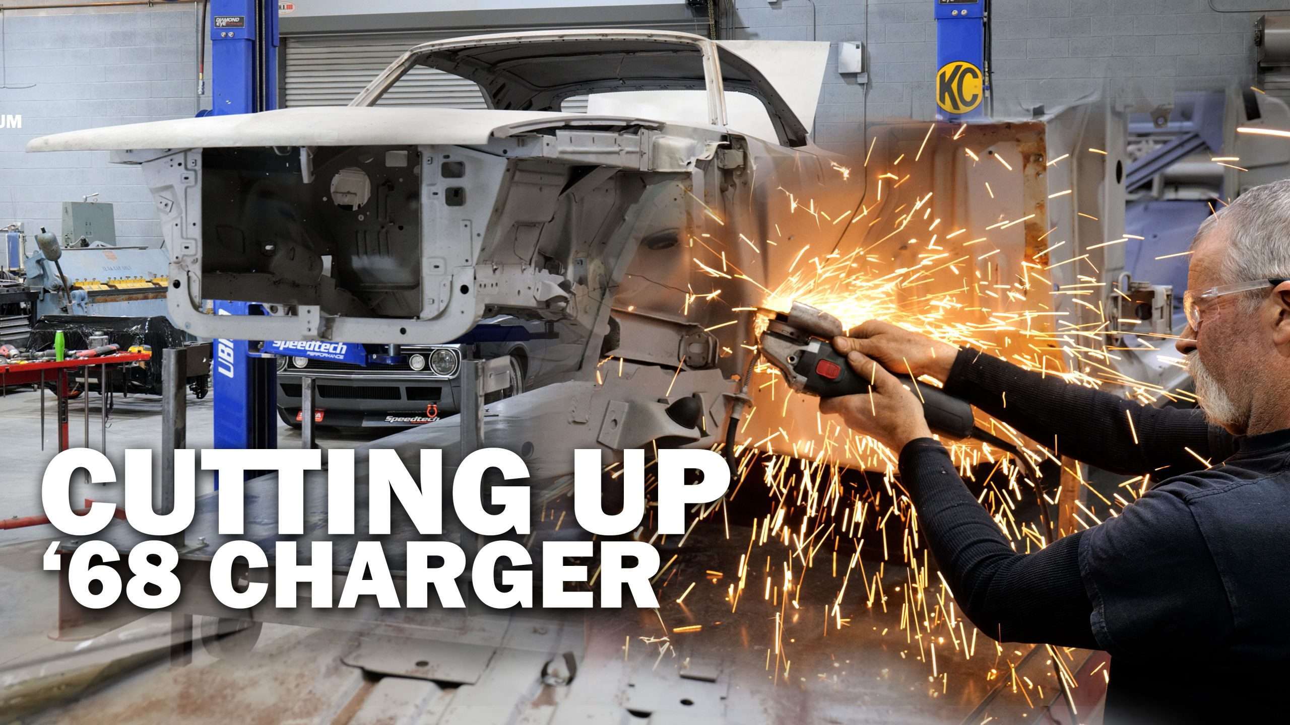 Cutting up a 1968 Charger