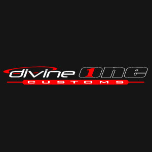 DIVINE ONE CUSTOMS. logo