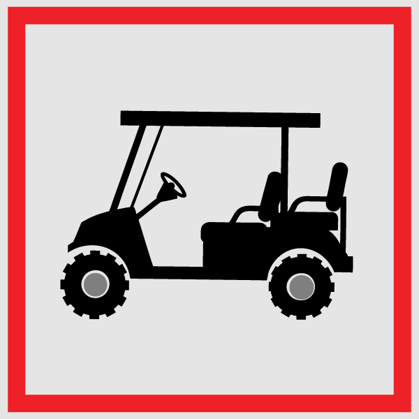 Electric Vehicle Golf Cart Icon