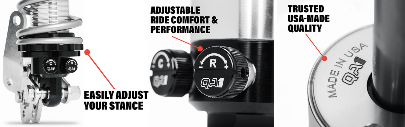 QA1 Pro-Coil Rear Shock Kit 64-72 GM A/G-Body RCK52336 QA1 Pro-Coil Rear Shock Kit 64-72 GM A/G-Body RCK52336
