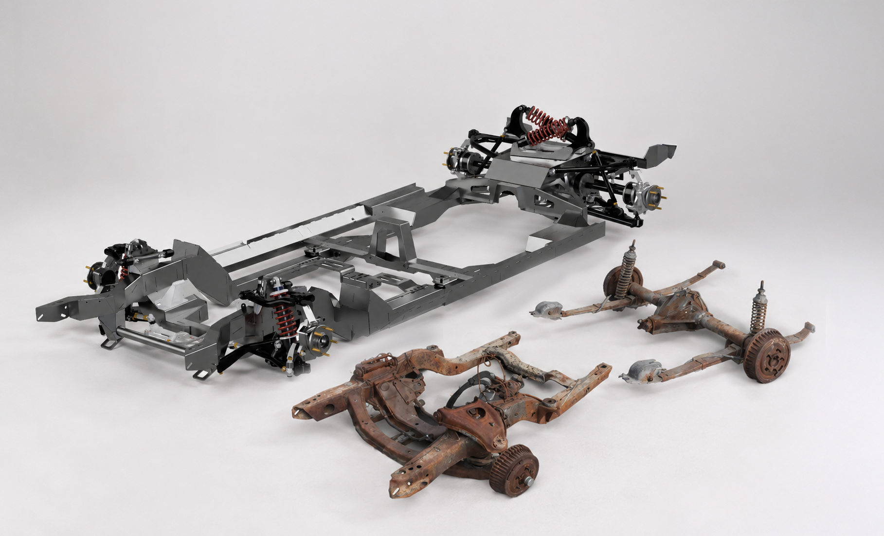 Comparison of stock chassis vs performance chassis upgrade