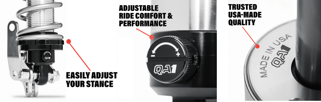 QA1 Pro-Coil Kit Rear Shock Kit GM 64-72 A/G-Body RCK52341 QA1 Pro-Coil Kit Rear Shock Kit GM 64-72 A/G-Body RCK52341