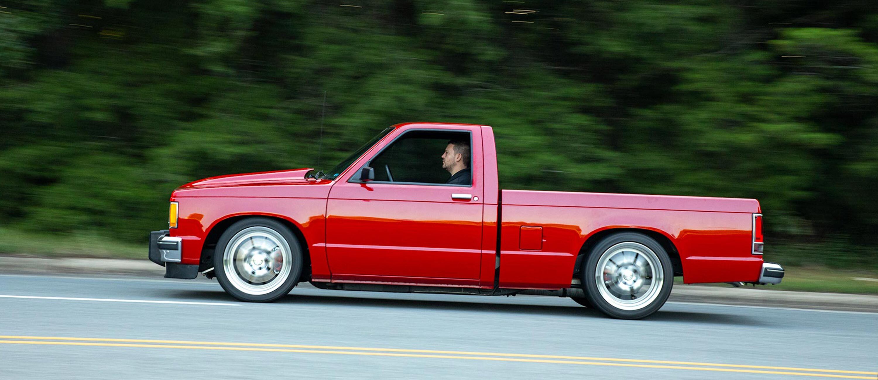 Red S10 truck