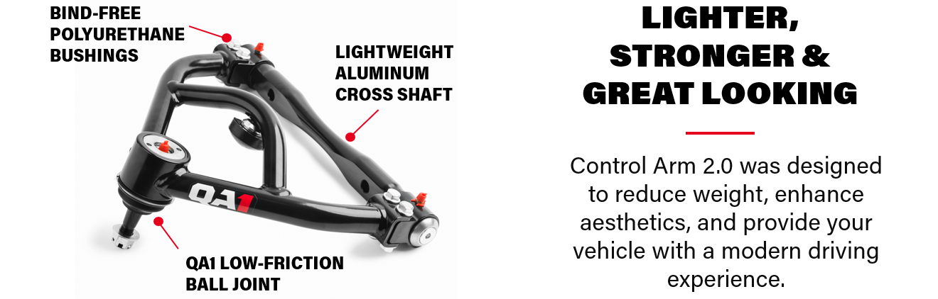 52722 Street Performance Upper Control Arm Kit, 64-72 GM A/G