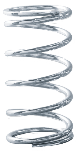 6CS900 Chrome Coil Spring, 6in., 2-1/2in. ID, 900lbs/in. - QA1