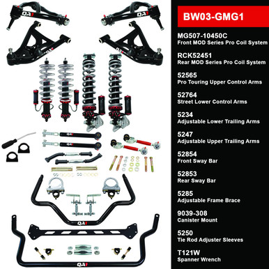 BW03-GMG1 Level 3 Big Wheel Suspension Kit, 78-88 GM G-Body