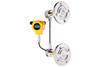 Aplisens APM-2 modular differential pressure measurement system with central unit and two absolute pressure transmitters for level, density, and differential pressure applications.