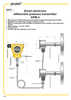 Aplisens APM-2 datasheet overview showing modular system design with central unit and two absolute pressure transmitters.