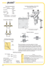 Aplisens VM-3 and VM-5 valve manifold datasheet showing 3-valve and 5-valve configurations, materials, and connection details.