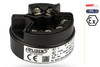 Aplisens LI-24G smart temperature transmitter converting RTD or thermocouple sensor inputs into a stable 4–20 mA HART signal for industrial temperature measurement.