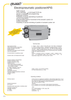 Datasheet page introducing the Aplisens APIS-100 valve positioner with application examples and functional overview.