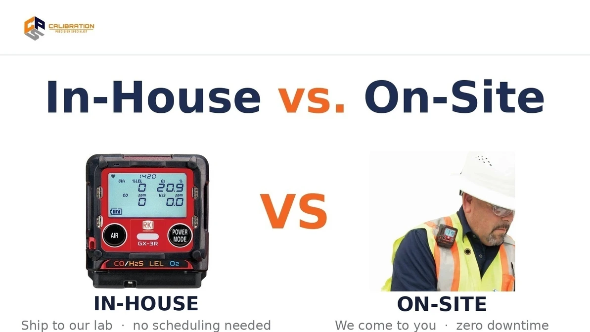 In-House vs. On-Site Calibration