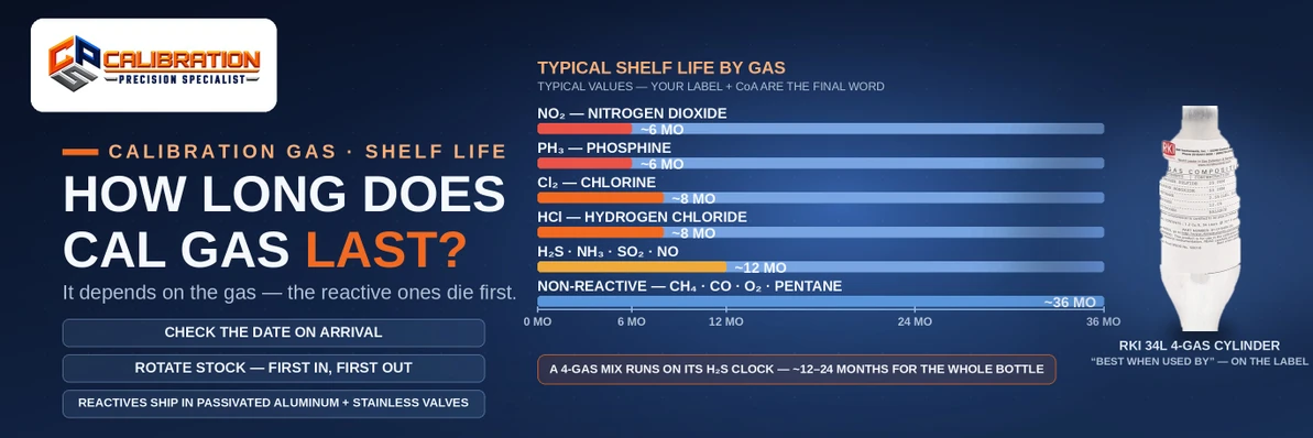 Calibration Gas Shelf Life: How Long Do Bottles Really Last?