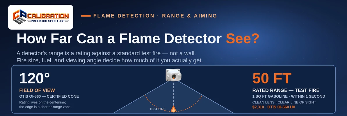 How Far Can a Flame Detector See? Range, Field of View, and Where to Aim It