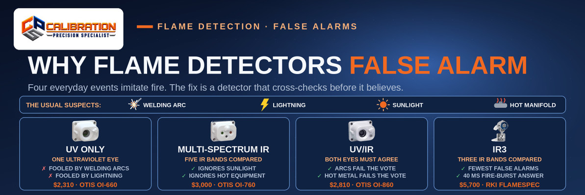 Why Does a Flame Detector False Alarm — and Which Type Won't?