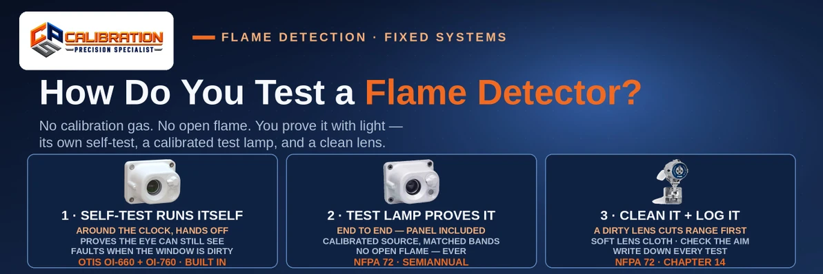 How Do You Test a Flame Detector? Self-Tests, Test Lamps, and NFPA 72