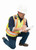 Worker wearing RKI GX-3R portable gas monitor