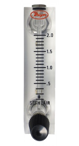 RKI 31-0023RK-02 — Flowmeter, 0.2 - 2.0 SCFH, with valve and hosebarb fitting for GX-2012 / GX-6000 / GX-6100 flow measurement…